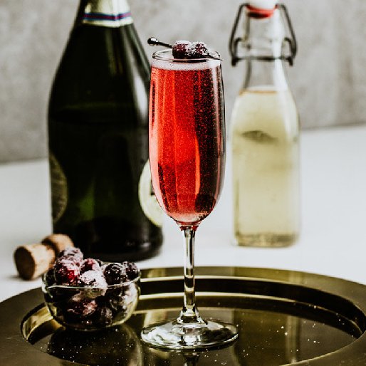 Cranberry-Ginger Mimosa (���������-�������� ������)