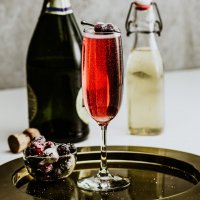 Cranberry-Ginger Mimosa (���������-�������� ������)
